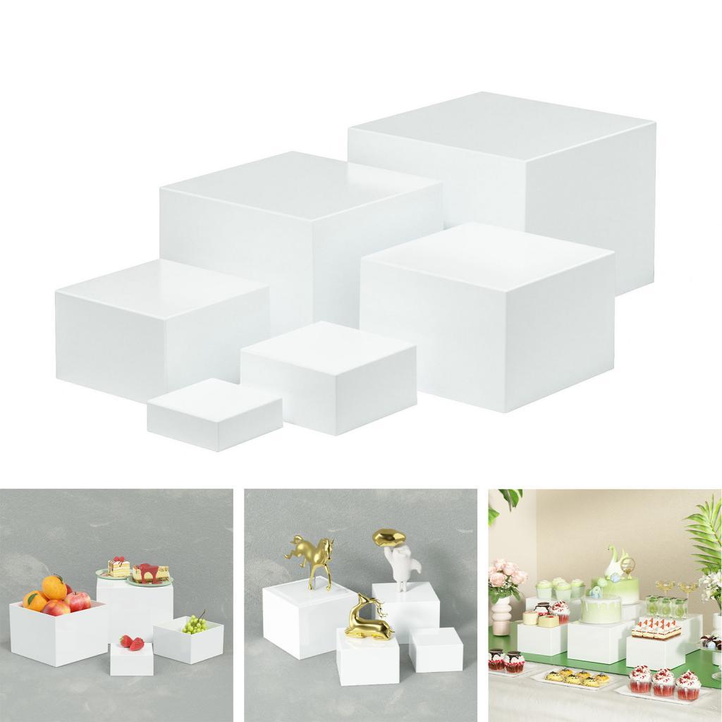 Display Risers Set - مجموعة حوامل عرض الطعام الأكريليكية متعددة