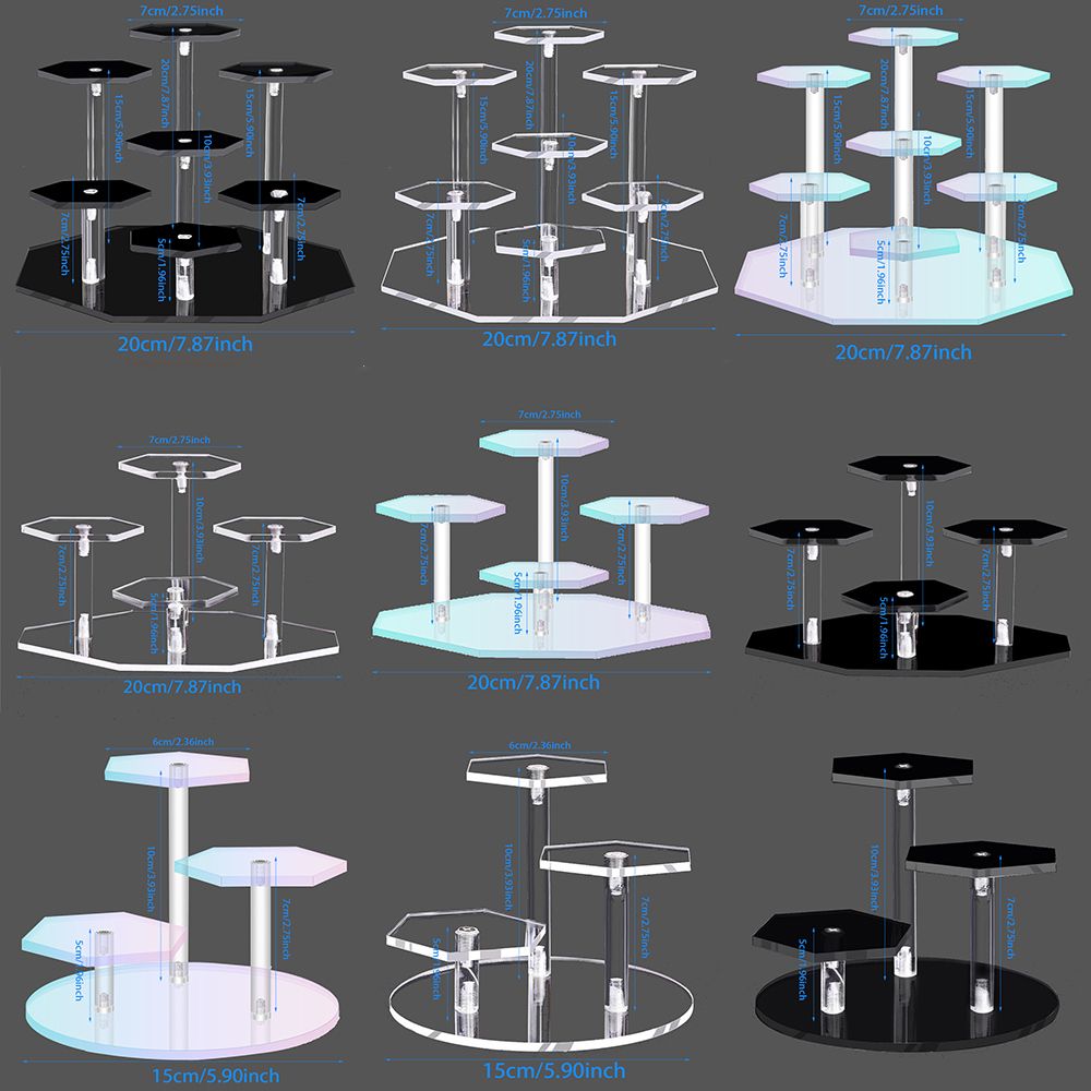 Pop Display Shelf - حامل عرض أكريليك متعدد الطبقات لشخصيات